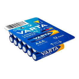 Varta LR03 Pila Alcalina AAA Longlife Power Caja 12 Unidades Ø10,5x44,5mm
