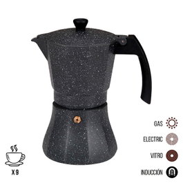 Gourmet Kitchen Cafetera de aluminio para inducción de 9 tazas