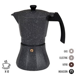 Gourmet Kitchen Cafetera de aluminio para inducción 12 tazas