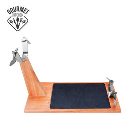 Gourmet Kitchen Jamonero top line madera de caucho con base cerámica