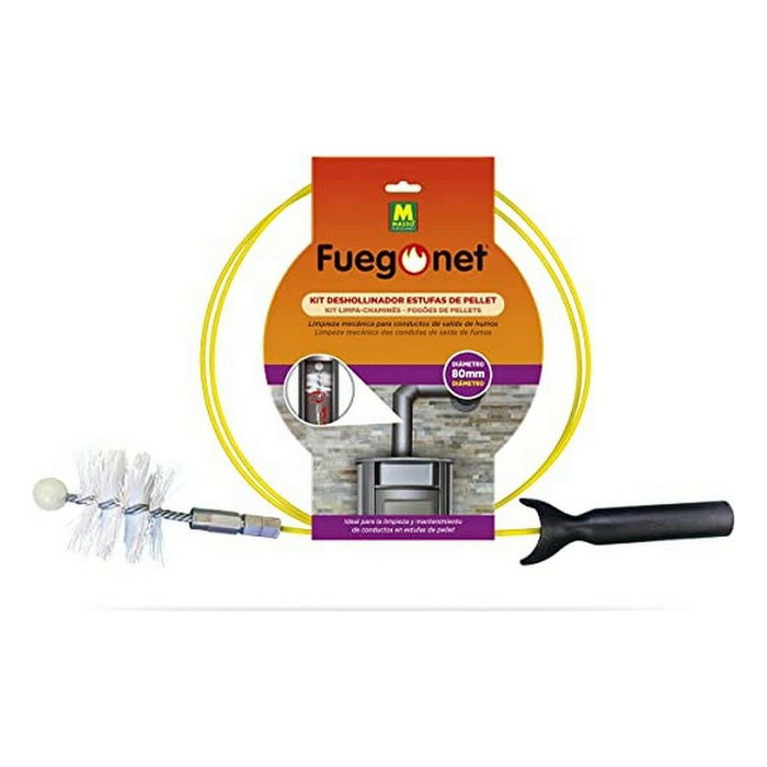 Massó Kit deshollinador estufas de pellet ø80 mm 3 m
