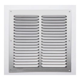 Fepre Rejilla de ventilación sin borde de aluminio 0.6 natural 20x20 cm cromado profesional