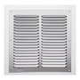 Fepre Rejilla de ventilación sin borde de aluminio 0.6 natural 20x20 cm cromado profesional