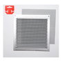 Fepre Rejilla de ventilación con mosquitera en aluminio natural 17x17 cm