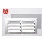 Fepre Rejilla de ventilación con mosquitera de aluminio natural 300x150mm 0.6 (g) Cromado