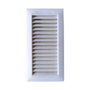 Fepre Rejilla de ventilación para empotrar con pestaña 13,3x26cm + marco blanco