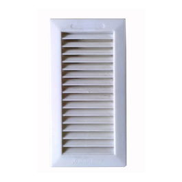 Fepre Rejilla de ventilación para empotrar 13.3x26cm con marco ABS blanco profesional y doméstico