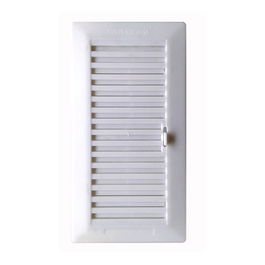 Fepre Rejilla Empotrar Regulable 13.3x26cm + Marco ABS Blanco Profesional Doméstico