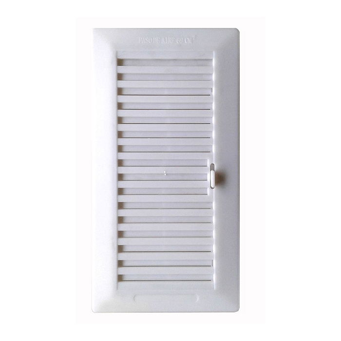 Fepre Rejilla Empotrar Regulable 13.3x26cm + Marco ABS Blanco Profesional Doméstico Fepre Rejilla Empotrar Regulable 13.3x26cm + Marco ABS Blanco Profesional Doméstico