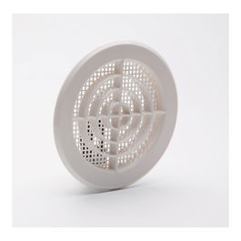 Fepre Rejilla de ventilación para empotrar y clispar Ø 10-11 cm ABS Blanco con mosquitera profesional y doméstico