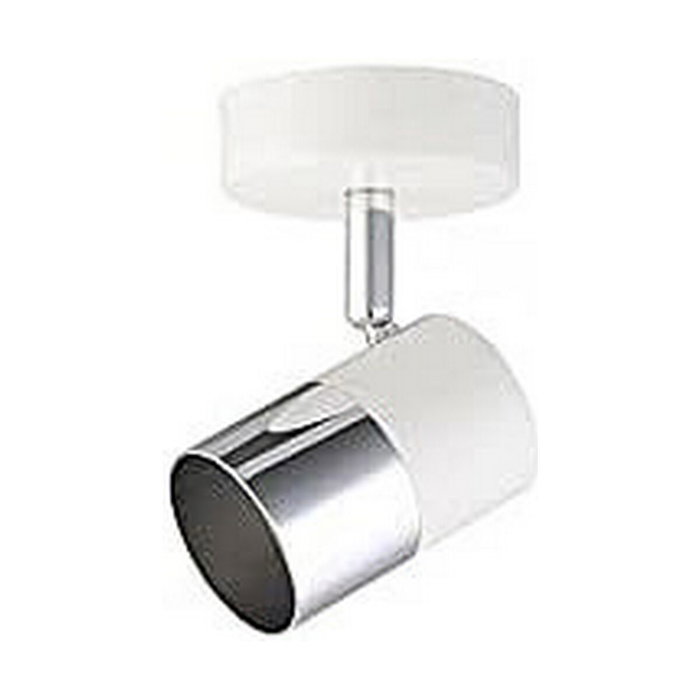 Edm Foco Modelo Moon GU-10 Cromo + Blanco Hueso