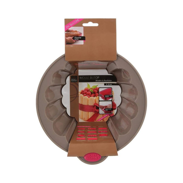5Five Molde para tarta charlotte de silicona ø22 cm Gris 5Five Molde para tarta charlotte de silicona ø22 cm Gris