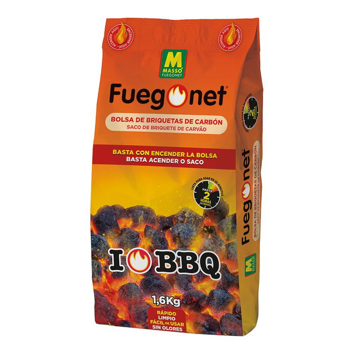 Massó Bolsa de Carbon Instantáneo 1,5 kg Barbacoas / Chimeneas Rápido y Limpio Massó Bolsa de Carbon Instantáneo 1,5 kg Barbacoas / Chimeneas Rápido y Limpio