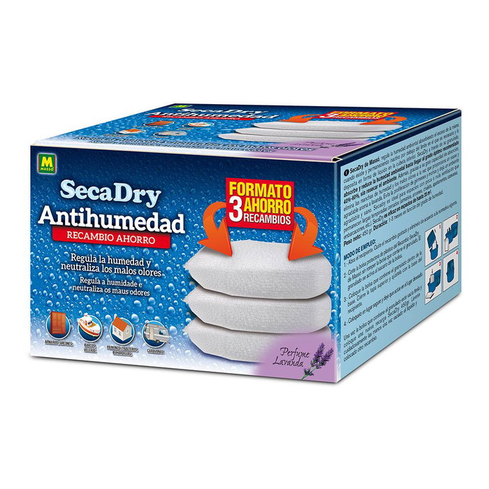 Massó Recambio Secadry Antihumedad 3 uds x 450 g Massó Recambio Secadry Antihumedad 3 uds x 450 g