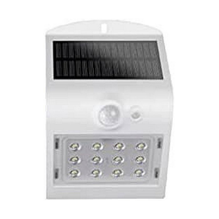 Edm Aplique solar recargable blanco con sensor de presencia