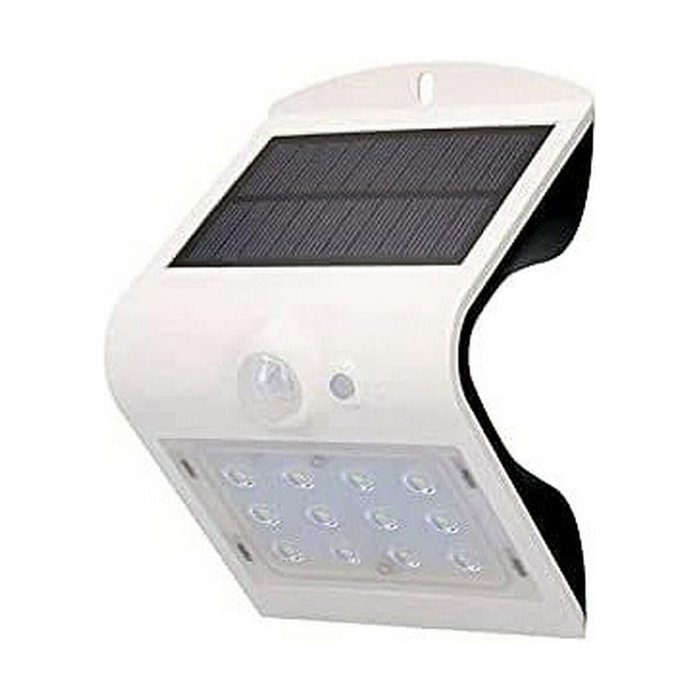 Edm Aplique solar recargable blanco con sensor de presencia