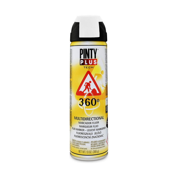 Pinty Plus Pintura en spray tech 650 cc marcador 360° blanco t101