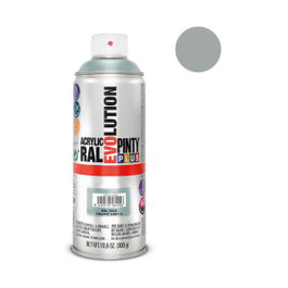 Pinty Plus Pintura acrílica spray evolution RAL 7042 traffic grey 520 cc