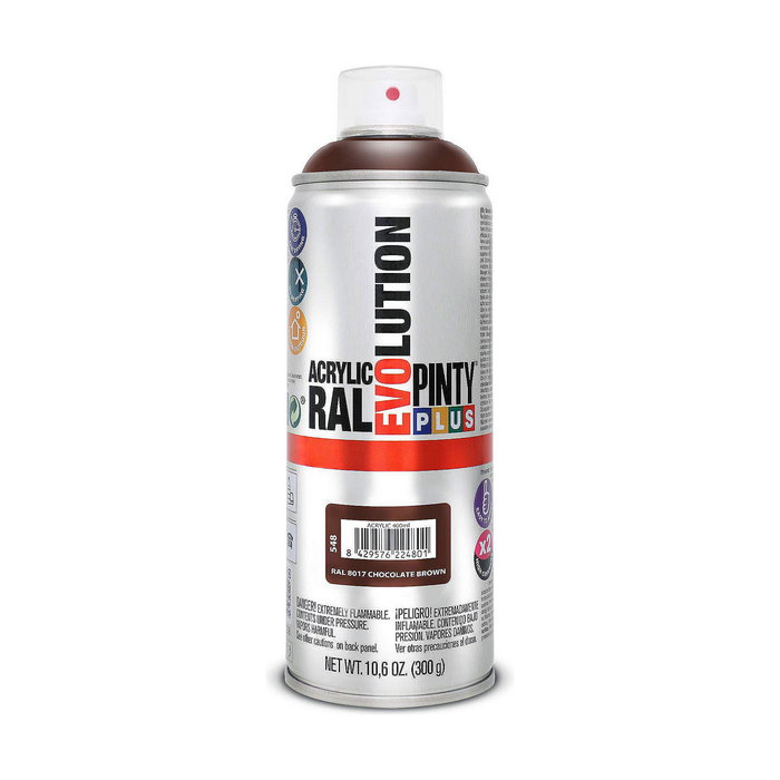 Pinty Plus Pintura Acrílica Spray Evolution RAL 8017 Chocolate Brown