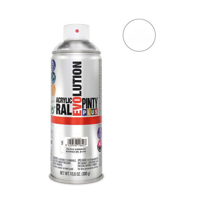 Pinty Plus Spray Barniz Evolution B199 Brillante 520 cc
