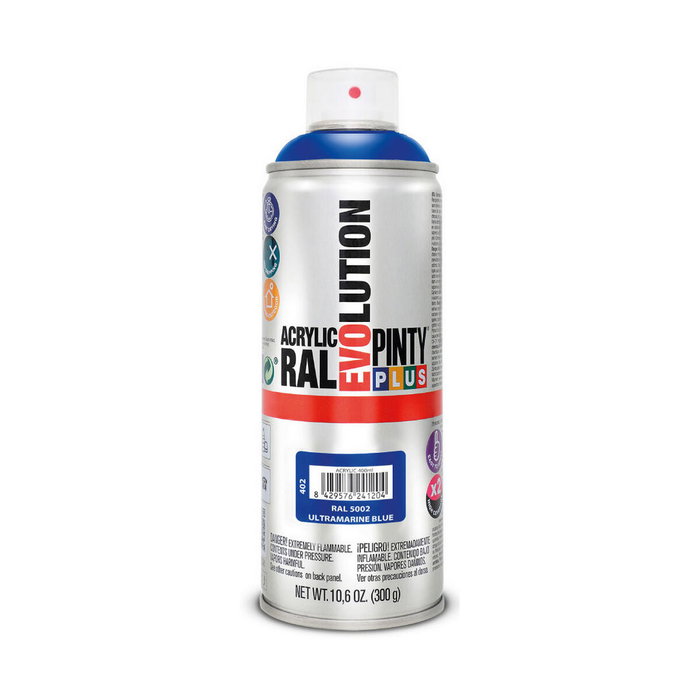 Pinty Plus Pintura acrílica spray evolution RAL 5002 azul ultramar