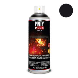 Pinty Plus A104 Pintura Anti-calórica Spray Negro Alta Temperatura 520 cc