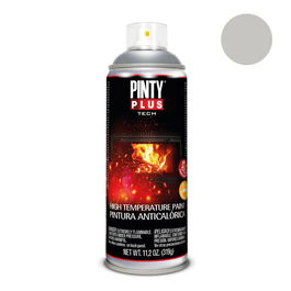 Pinty Plus Pintura Spray Anticalórica A150 Plata Alta Temperatura 600ºC 520 cc