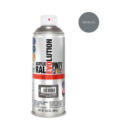 Pinty Plus Pintura Acrílica Spray Evolution Metalizada Gris MT156 520 cc