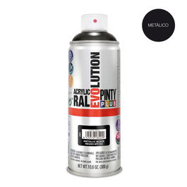 Pinty Plus MT153 Pintura Acrílica Spray Evolution Metalizada Negro 520 cc