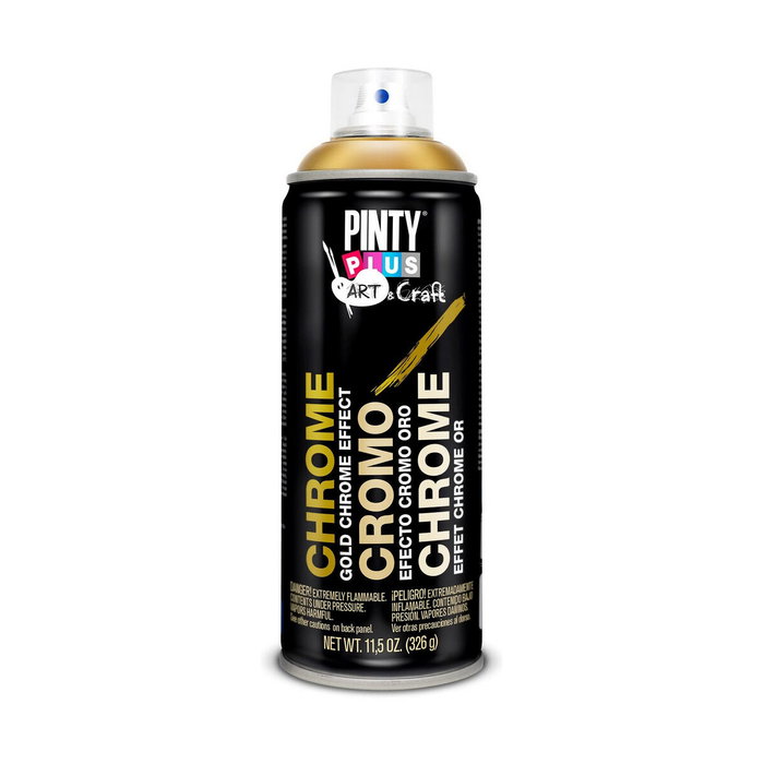 Pinty Plus Pintura en spray Art & Craft efecto cromo oro c151 Pinty Plus Pintura en spray Art & Craft efecto cromo oro c151