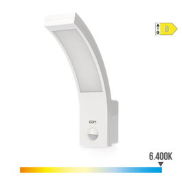 Edm Aplique LED exterior con sensor de movimiento 10W 1686 lm 6400K IP54