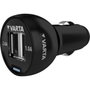 Varta Adaptador Cargador de Coche 12V con Doble Puerto USB y Cable Micro-USB