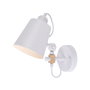 Edm Aplique de Pared Metálico Blanco E27 60W 25x27cm
