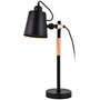 Edm Flexo vintage simple madera/metal negro ø 15 x 54 cm
