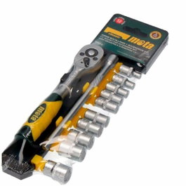 Mota Herramientas Juego de bocallaves y accesorios ¼ pulg, 12 piezas