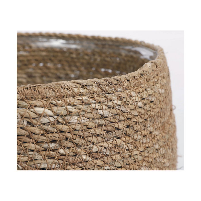 Mica Decorations Set de 3 cestos de mimbre Marrón ø20x8 cm, ø23x9 cm, ø26x10 cm Mica Decorations Set de 3 cestos de mimbre Marrón ø20x8 cm, ø23x9 cm, ø26x10 cm