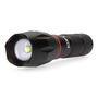 Edm Linterna LED Wild Force KV1 5W 210 lm con Zoom, Luz Lateral COB, Aluminio IP44, 3xAAA Incluidas