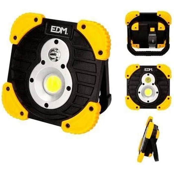 Edm Titan Work T3 Linterna Foco Recargable con Función Power Bank