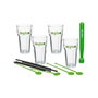 Secret Of Gourmet Kit para mojitos 13 piezas de cristal en transparente y verde