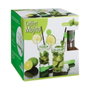 Secret Of Gourmet Kit para mojitos 13 piezas de cristal en transparente y verde