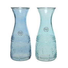 Botella de Cristal con Relieve 1,10 L ø10 x 25 cm