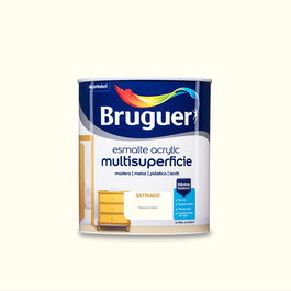 Bruguer Esmalte Acrílico Multisuperficie Blanco Roto Satinado 750 ml