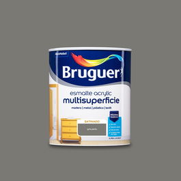 Bruguer Esmalte Acrílico Multisuperficie Gris Perla Satinado Interior/Exterior 750 ml