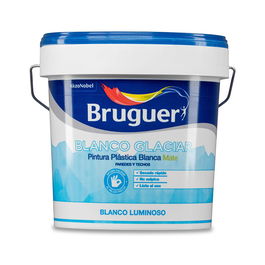 Bruguer Pintura Plástica Vinílica Interior Blanco Glaciar Mate 4L