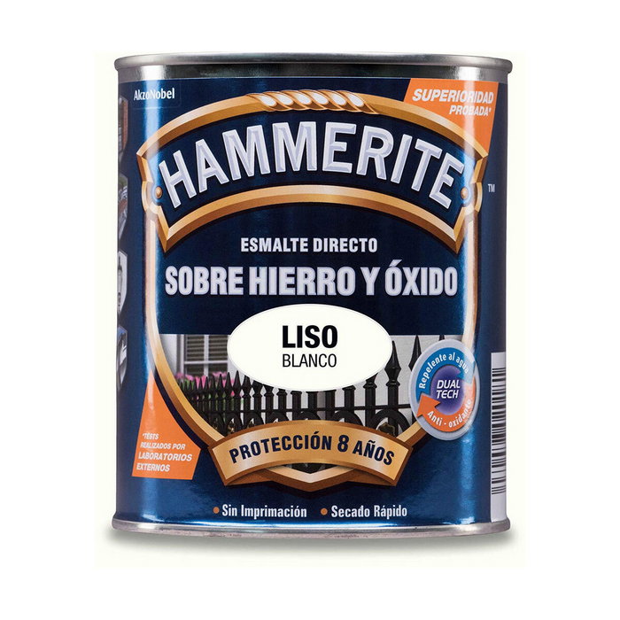 Bruguer Hamerite Esmalte metálico blanco liso brillante 750 ml Bruguer Hamerite Esmalte metálico blanco liso brillante 750 ml