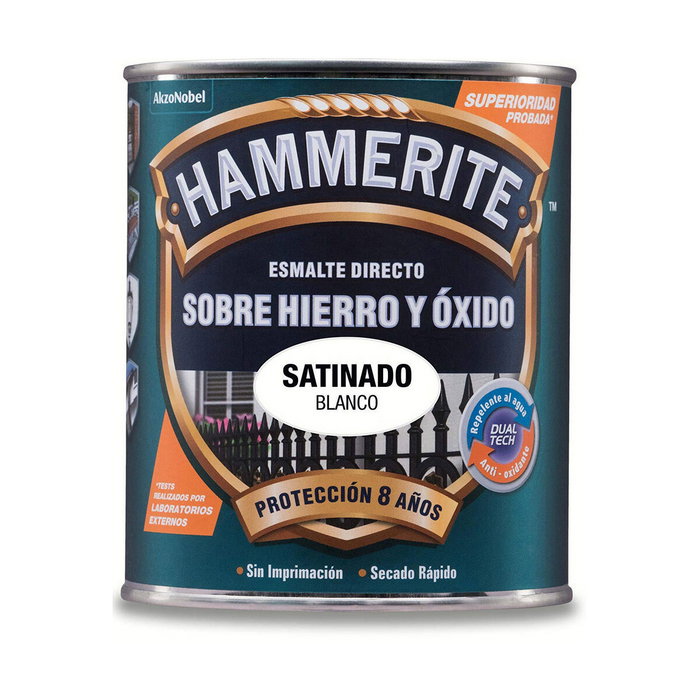 Bruguer Esmalte metálico Hamerite blanco satinado 750 ml Bruguer Esmalte metálico Hamerite blanco satinado 750 ml
