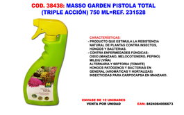 Massó Garden Pistola Total Triple Acción 750 ml