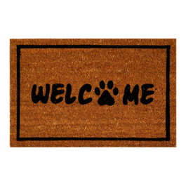 Edm Felpudo de fibra de coco modelo Welcome huella, 60 x 40 cm