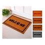 Edm Felpudo de fibra de coco modelo Welcome huella, 60 x 40 cm