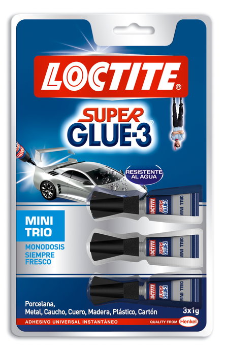 Loctite Super Glue 3 Mini Trio 3 x 1 g
